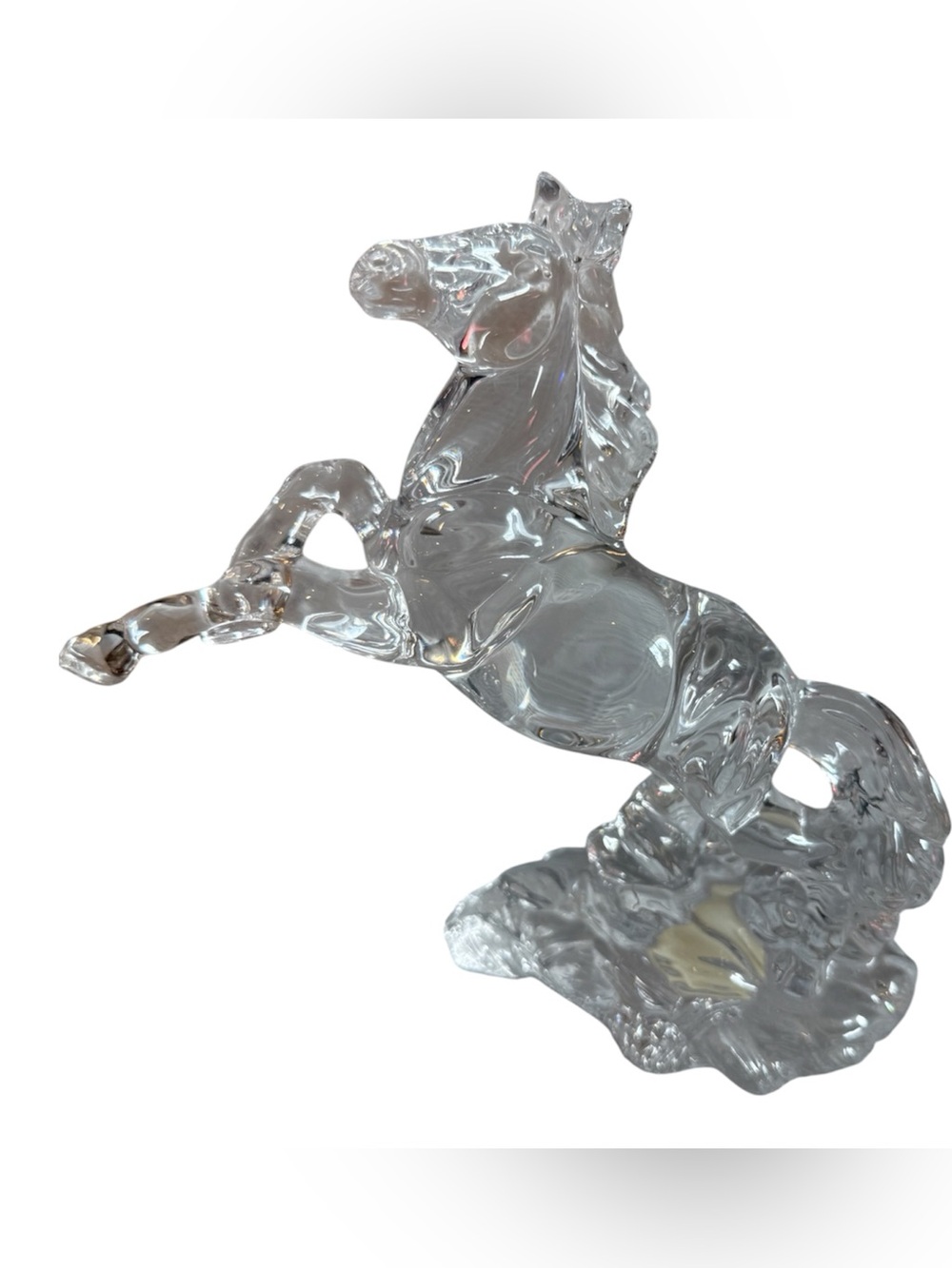 Princess House Wonders of the Wild Rearing Stallion 24% Lead Crystal Figurine